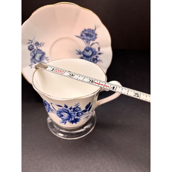 Vtg ELIZABETHAN Fine Bone China Taylor & Kent Teacup Cup Saucer England - Picture 15 of 16